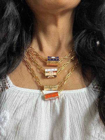 COSMIC Love Necklaces| Boxy Gold Chain NEW - Honorooroo Lifestyle