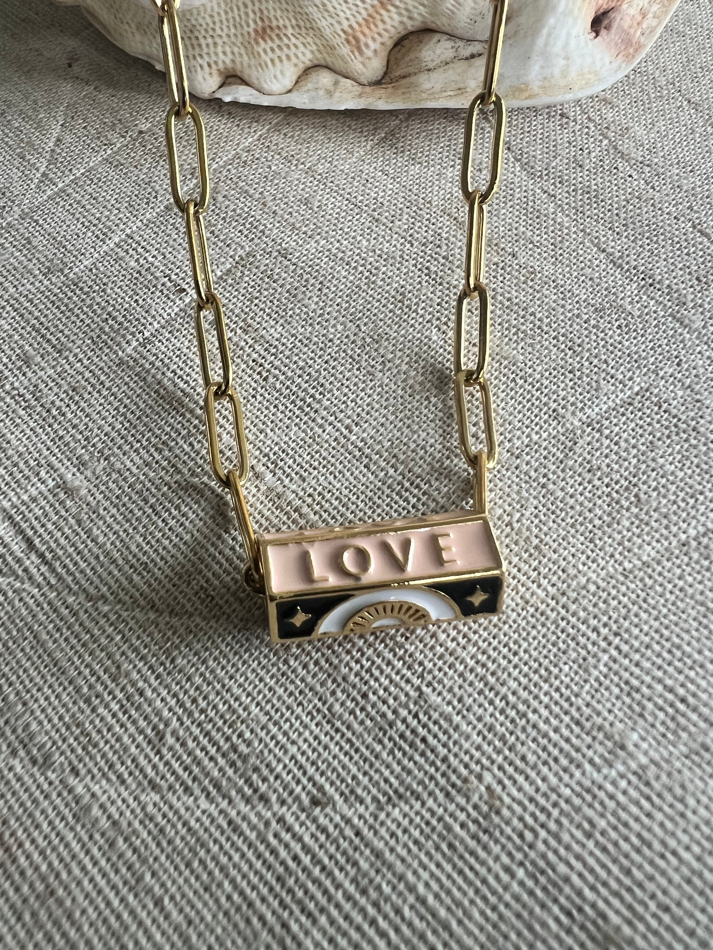 SOLD OUT‼️COSMIC Love Necklaces| Boxy Gold Chain NEW - Honorooroo Lifestyle