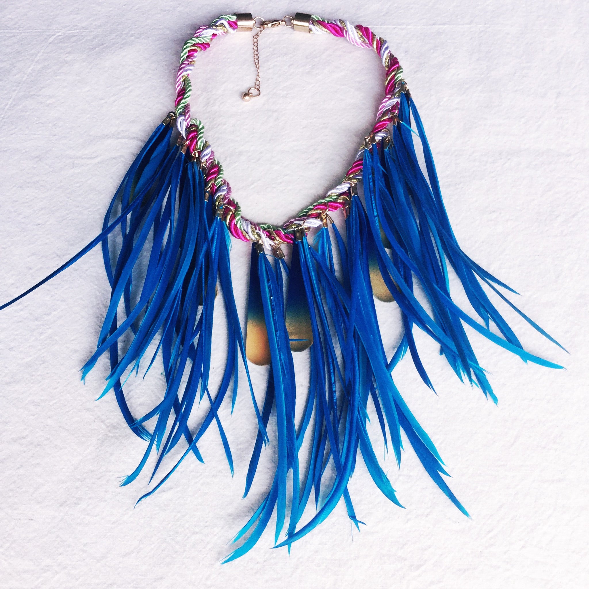 FEATHER BOA Rock-chic Necklaces - Honorooroo Lifestyle