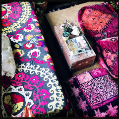 SOLD‼️Amazing VintageSilk Uzbek Tablecloths, Suzani Embroidery - Honorooroo Lifestyle