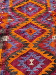 HAND-KNOTTED VINTAGE| Afghan Maimana| Kilim Wool Area Rug 5’ x 3’ - Honorooroo Lifestyle