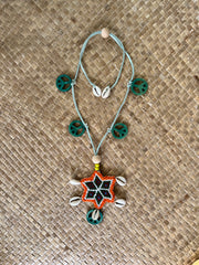 BEADED star Afghani medallion Necklace| One of a Kind - Honorooroo Lifestyle