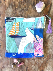 HAWAIIAN Vintage CARRY-all POUCHES| Lavender Tassel #6 - Honorooroo Lifestyle